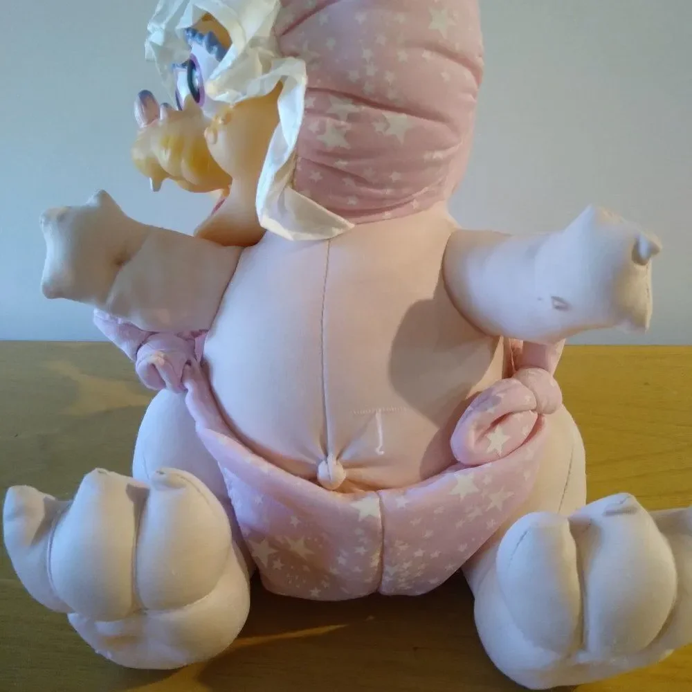 Vintage 90s Dandee Baby Sinclair Plush Doll Vinyl